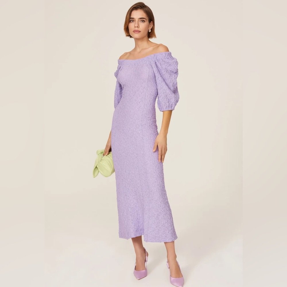 Stine Goya Garance Bardot Puff Sleeve Dress NWT